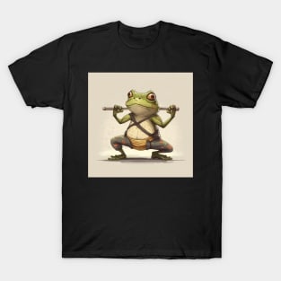 Cute frog doing yoga pose T-Shirt